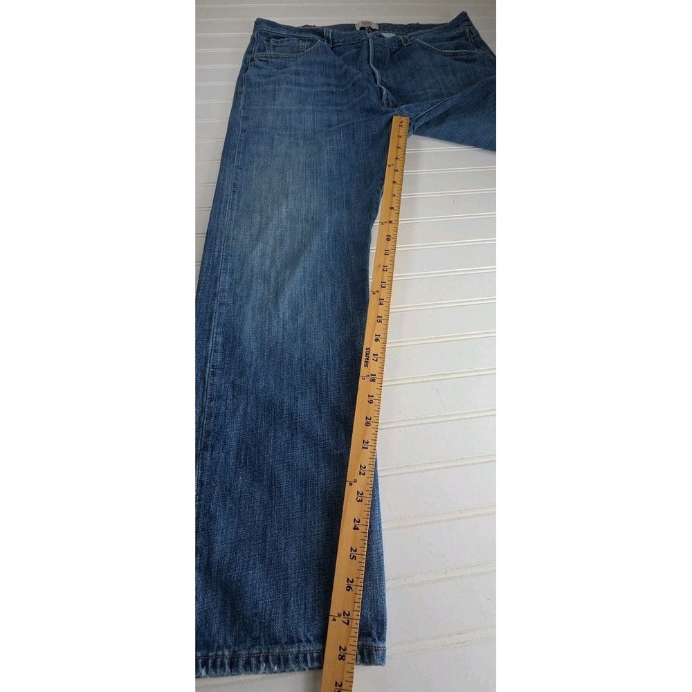 Levis 501 Jeans Mens 38X30 Blue Regular Fit Button Fly Denim - Picture 6 of 8